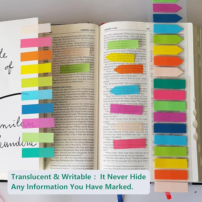 ELII 5400PCS Books Tabs for Annotating, Sticky Tabs Clear Sticky Notes - Image 8