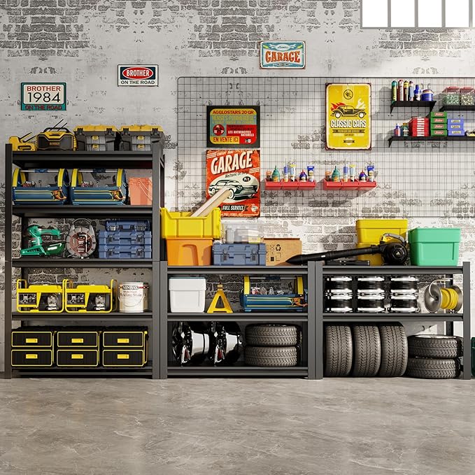 CBCNWR 72''H Garage Storage Shelves, 2500LBS Steel Heavy Duty Storage Shelves - Image 2