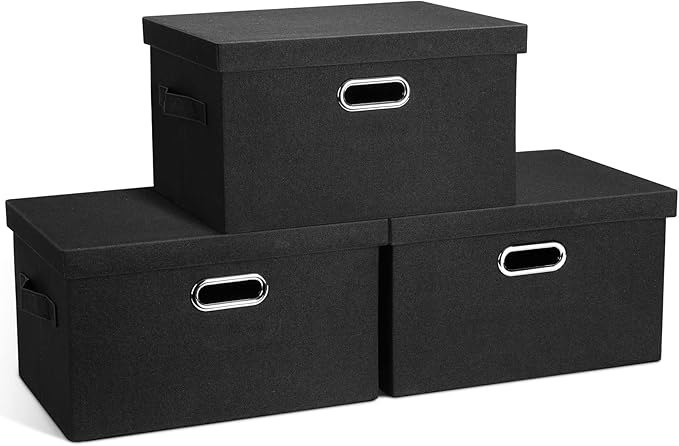 Graciadeco Medium 15" 21 Quart Collapsible Stackable Storage Bins by GraciadecoStorage