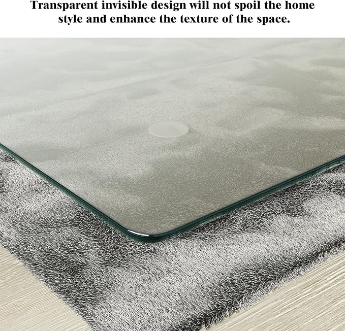 Koonmi Tempered Glass Chair Mat - Image 7