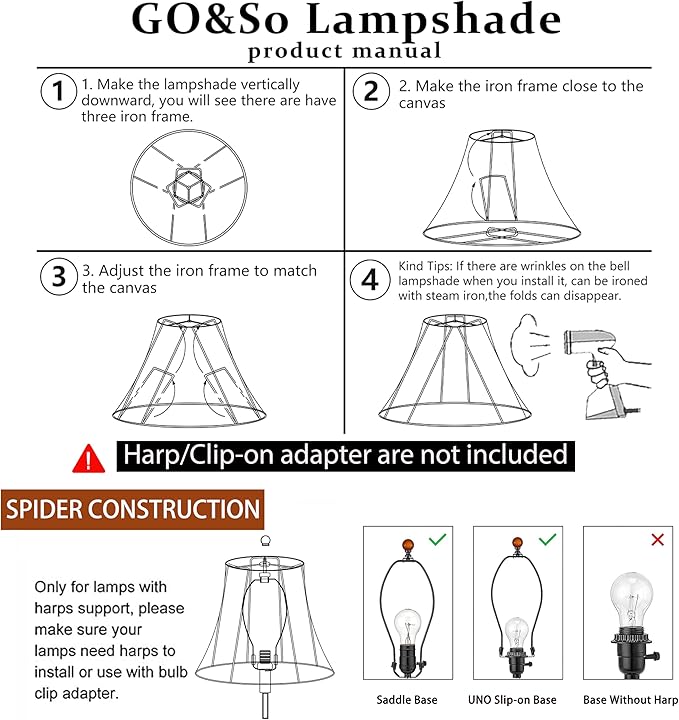 GOSO Set of 1 Leaf Scalloped Lamp Shade Blue, 6×13×9.8 Inch Spider Lamp Shade - Image 9