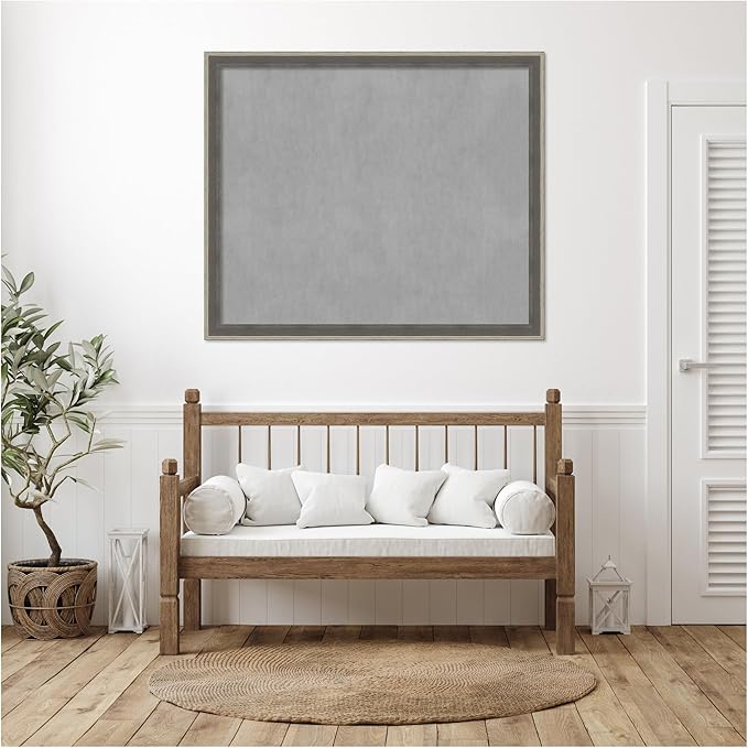 Amanti Art Grey Framed Magnetic Board 45x53 Oversize Vision Board - Image 5