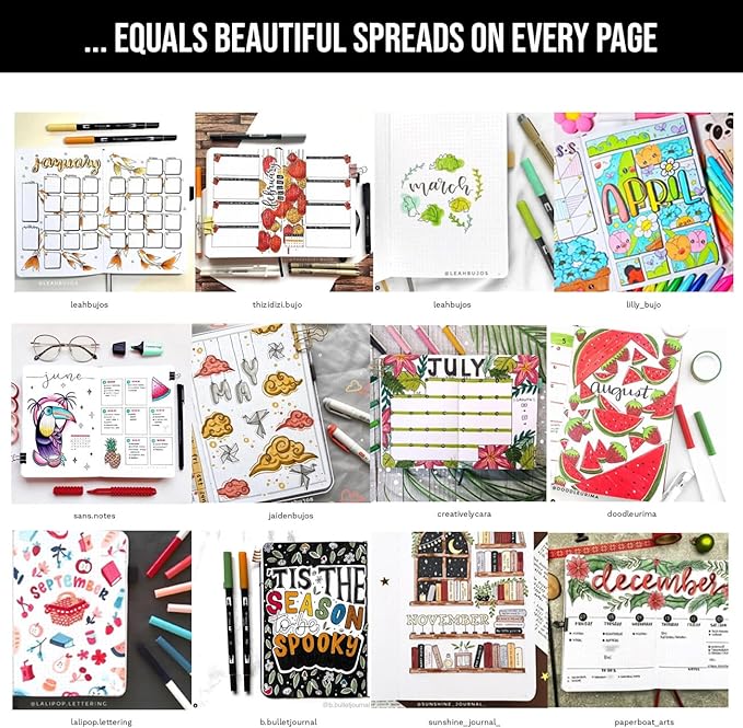 Bullet Dotted Journal Dot Grid Notebook | B5 Daily Journaling Notebooks - Image 5