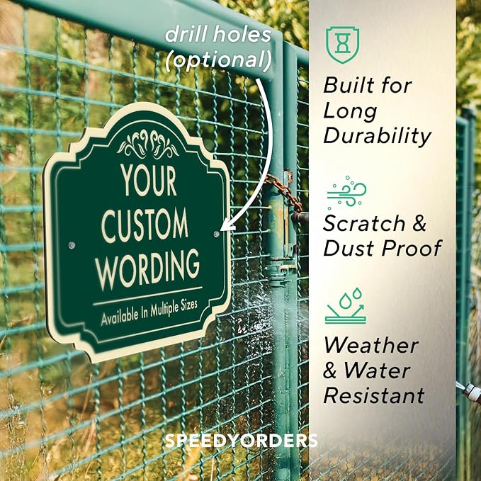 Custom Decorative Outdoor Metal Signs, Personalized Aluminum Signs, Customized - Image 6