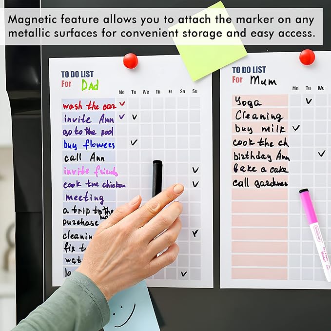 Shuttle Art Dry Erase Markers, 90 Bulk Pack 15 Colors Magnetic Whiteboard - Image 6