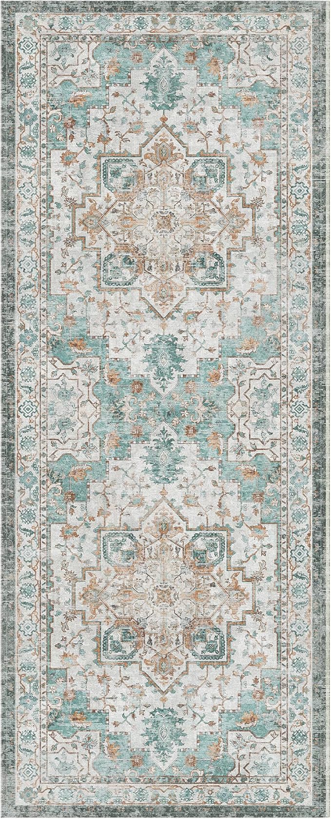 GENIMO 2x4 Runner Rugs for Hallway, Machine Washable Non Slip Vintage Rugs - Image 7