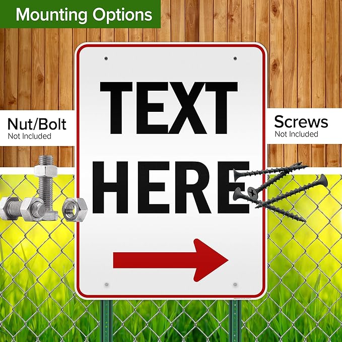 Custom Arrow, Custom Directional Sign, Right Arrow, 36x48 Inches, Reflective - Image 5