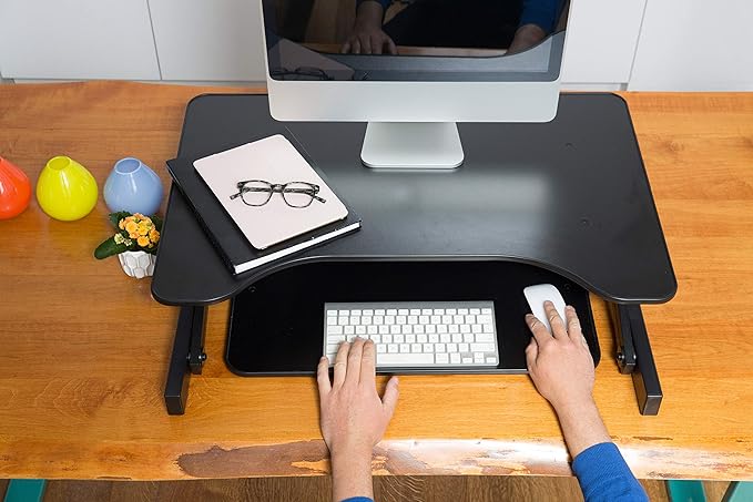 Rocelco 32" Height Adjustable Standing Desk Converter - Image 3
