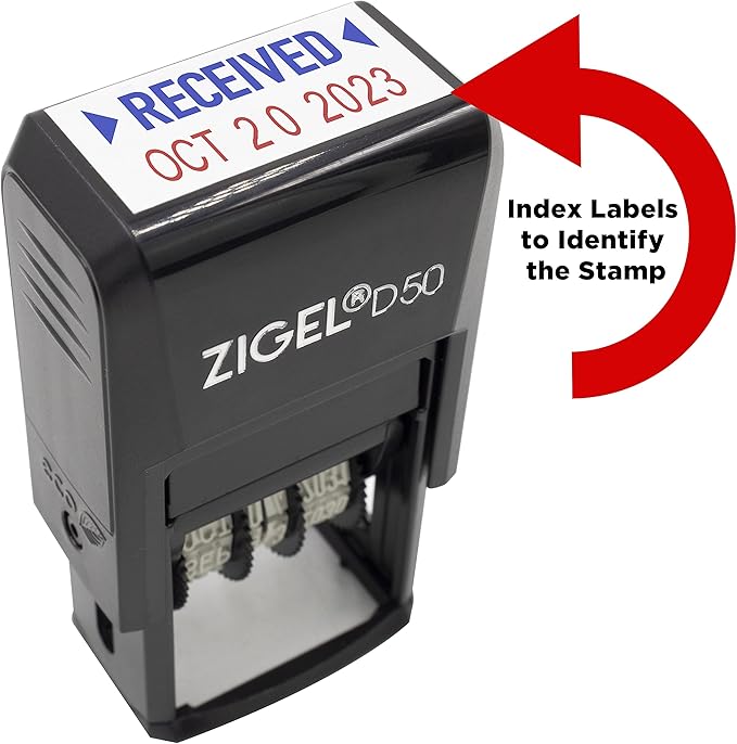 ZIGEL D50 Date Stamp with DEPOSITED - Image 5