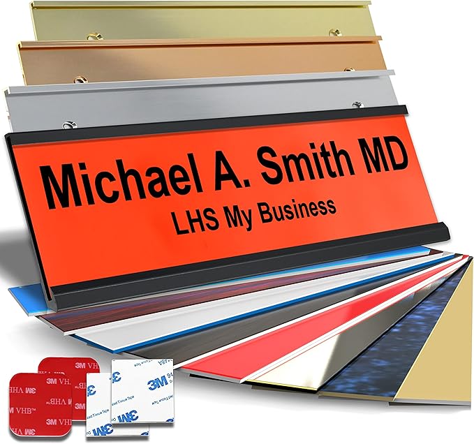 Personalized Name Plate with Choice of Mounting by LHS+My+Business