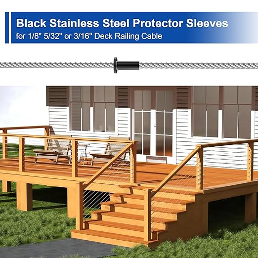 BLIKA 100 Pack Black Stainless Steel Protector Sleeves - Image 7