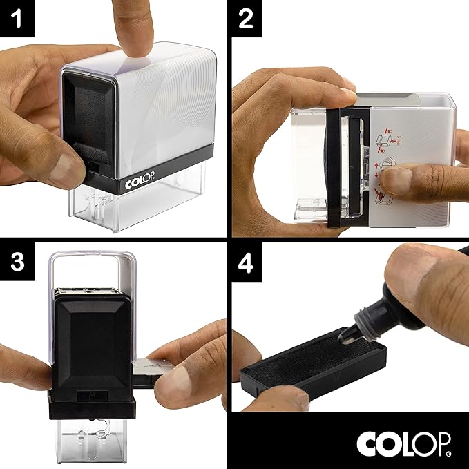 COLOP Large Size Self Inking Custom Text Stamp - Image 6