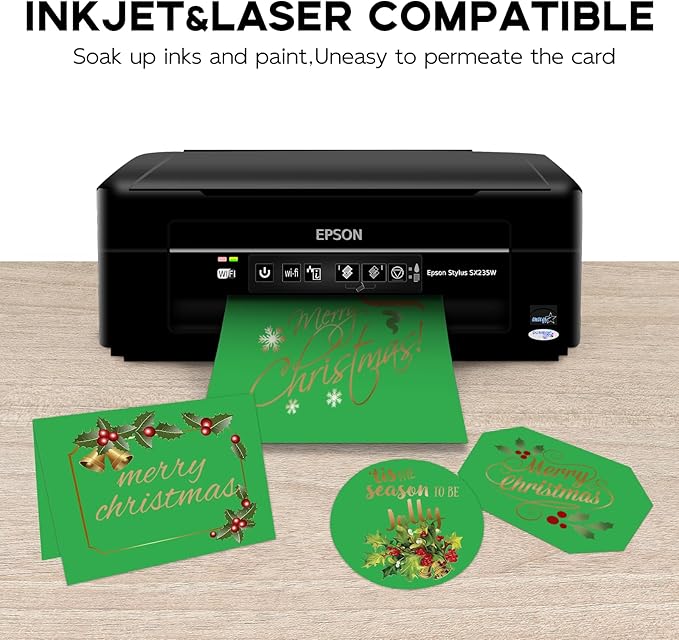 8.5 x 11 Green Card Stock, Goefun 50 Pack Green Cardstock, 65lb Printer Paper - Image 4