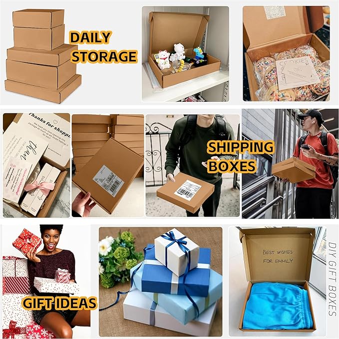 JOWLOT 12x9x4 inch Shipping Boxes Set of 20 - Image 5