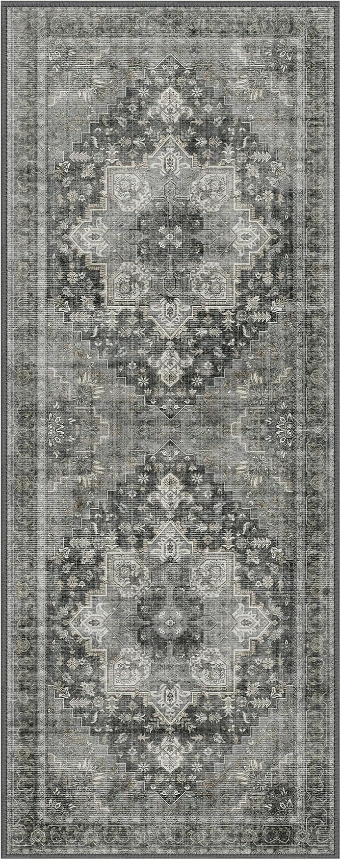 GENIMO 2x12 Runner Rugs for Hallway, Machine Washable Non Slip Vintage Rugs - Image 7