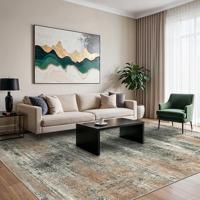 GENIMO 8x10 Area Rugs, Modern Living Room Rugs, Large Machine Washable Rug - Image 9