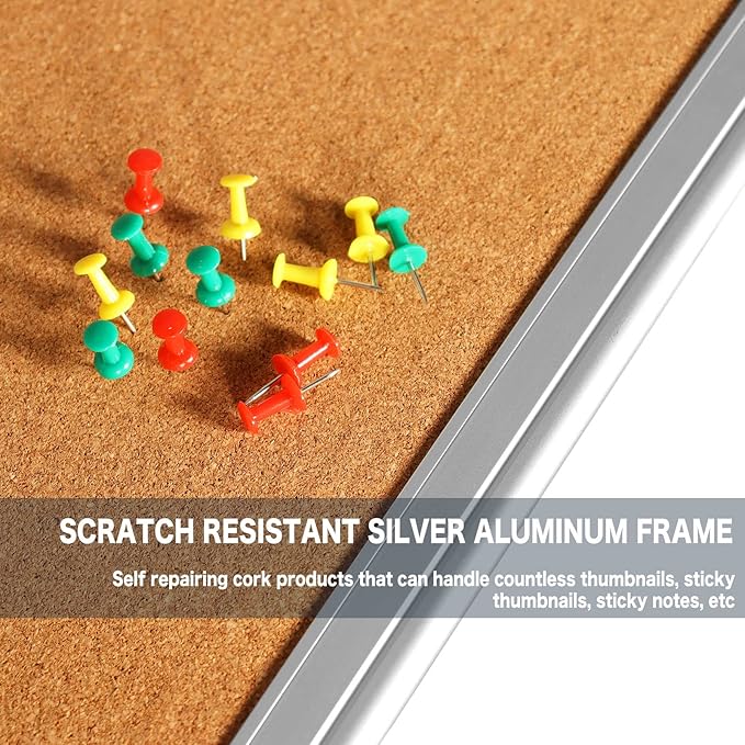 Cork Bulletin Board, Bulletin-Boards, Notes Board, Memo Board, 18 x 24inch - Image 8