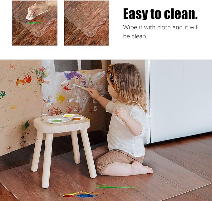 Kuyal Clear Chair Mat, Hard Floor Use - Image 5