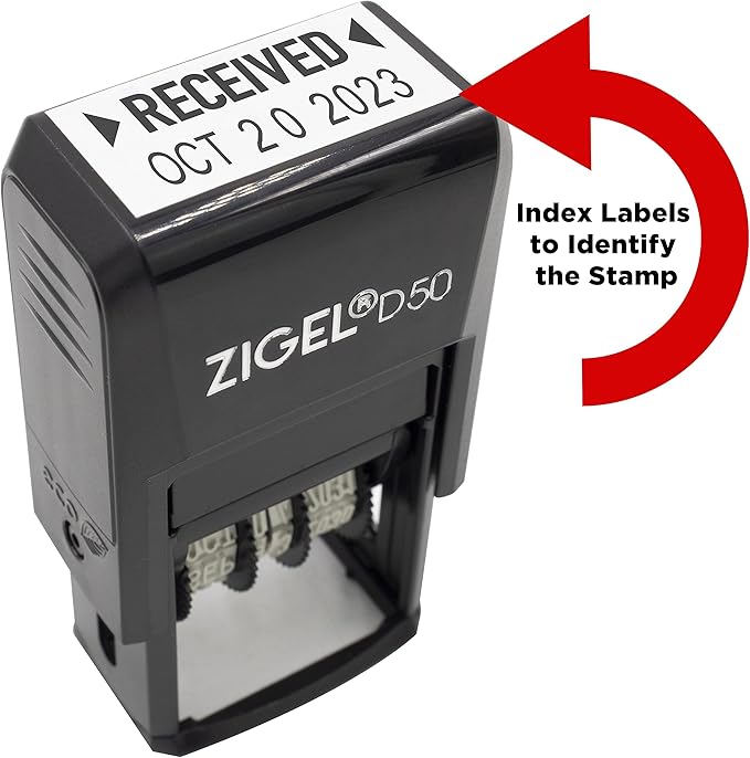 ZIGEL D50 Date Stamp with MAILED - Image 5