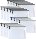 Oaimyy-8 * 10 inchs-18 Pcs-Plastic Mesh Zipper Pouch Document Folders Bag Zip by Oaimyy