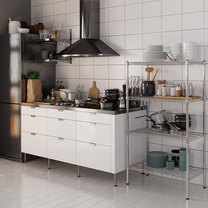 Regal Altair 18" Deep x 30" Wide x 54" Height Wire Shelving Kit | 4-Tier | NSF - Image 2