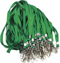 Green Lanyards 100 Pcs Lanyard for Id Badges Flat Lanyard by Beebel
