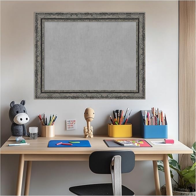 Amanti Art Black Framed Magnetic Board 22x28 Medium Vision Board - Image 6