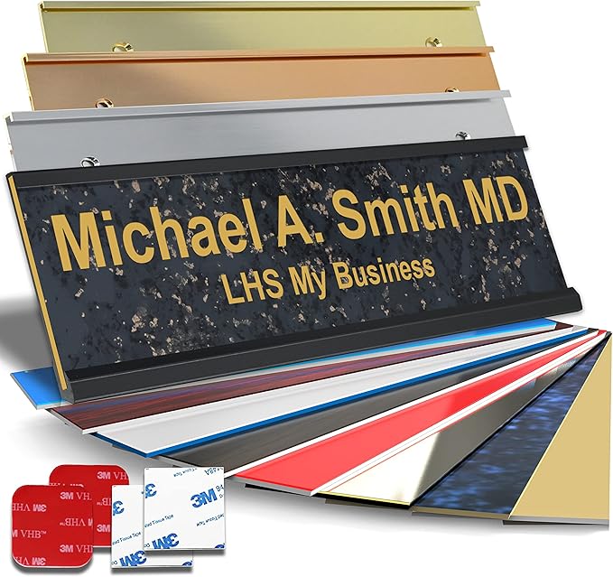 Personalized Name Plate with Choice of Mounting by LHS+My+Business
