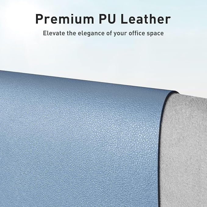 Aothia Leather Desk Pad Protector, Large Mouse Pad, Office Desk Mat, Non-Slip - Image 2
