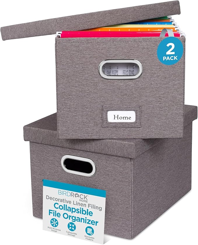 Internet's Best Collapsible File Storage Organizer by BIRDROCKHOME