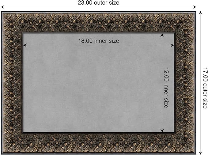 Amanti Art Black Framed Magnetic Board 17x23 Small Vision Board - Image 3