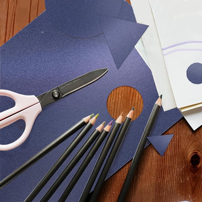 Navy Blue Shimmer Cardstock 8.5 x 11 Navy Blue Paper, Goefun 24 Sheets 80lb - Image 6