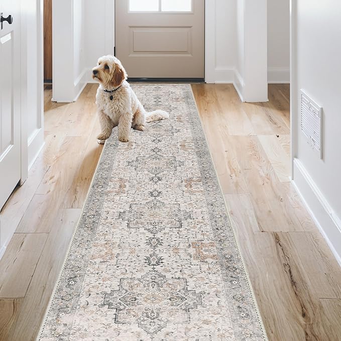 GENIMO Runner Rug 2x10 Machine Washable Non Slip Vintage Hallway Runner Rug - Image 4
