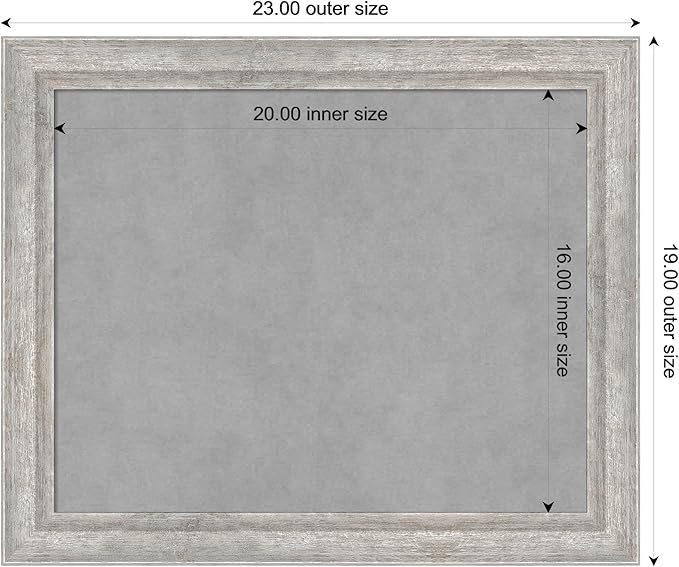 Amanti Art Silver Framed Magnetic Board 19x23 Small Vision Board - Image 4