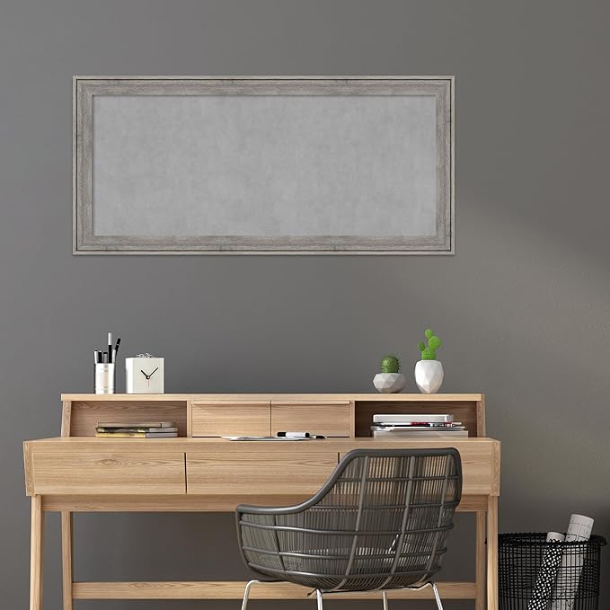 Amanti Art Grey Framed Magnetic Board 25x53 Oversize Vision Board - Image 5