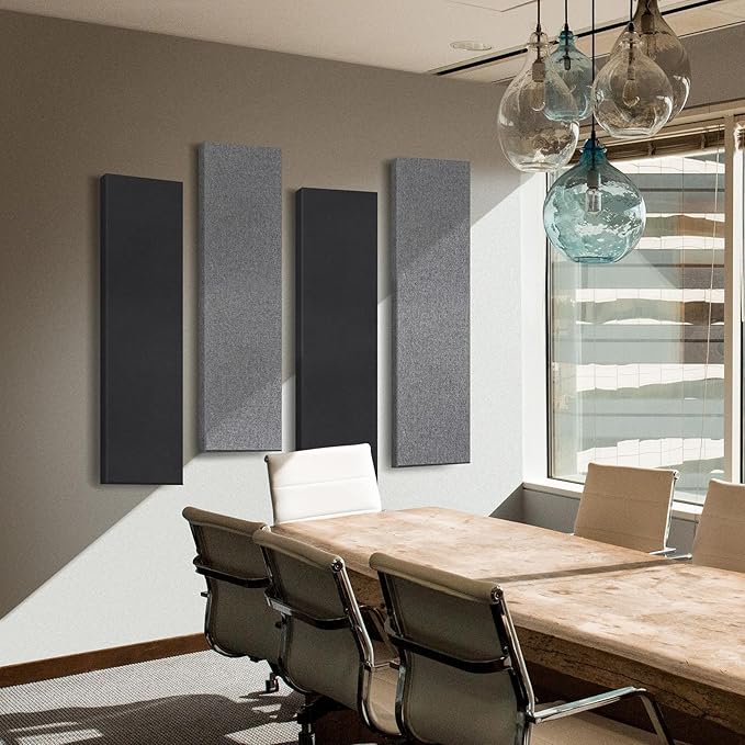 2 Pack 2" Thick Acoustic Panels, 47.24" X 11.81" Fiberglass Wall Panel - Image 2