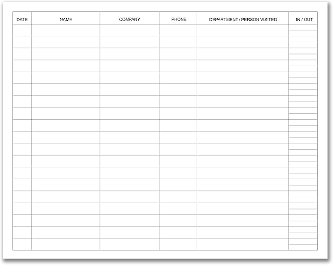 BookFactory Visitor Log Book Visitors Register Sign-in Book - Image 3