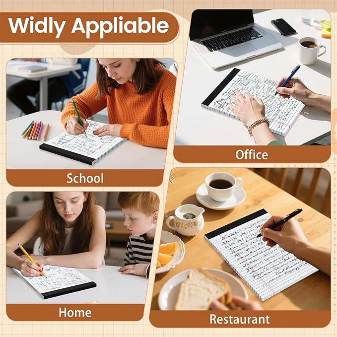 Legal Pads 8.5 X11, Narrow Ruled Notepads, 24 Pack, 50 Sheet/Pad, Tear Off - Image 6