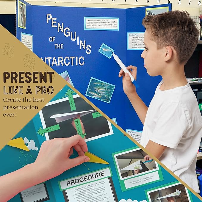 Trifold Poster Board 36" x 48" White Presentation Board - Image 8