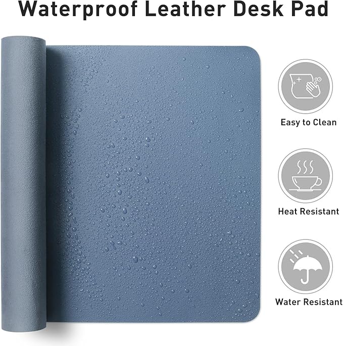 Aothia Leather Desk Pad Protector, Office Desk Mat, Large Mouse Pad, Non-Slip - Image 6