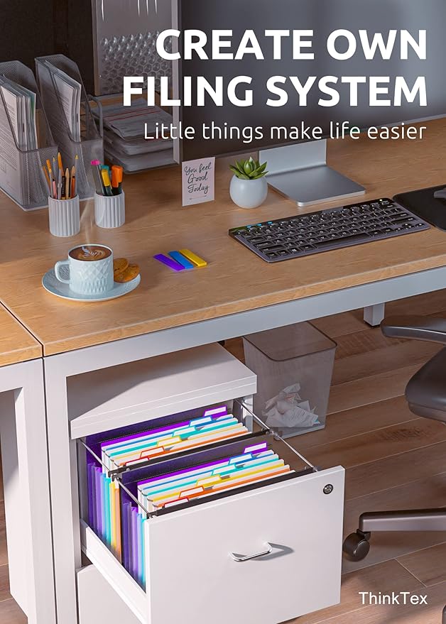 ThinkTex Plastic Expanding Hanging File Folders, 7 Innovative 1.2" Accordion - Image 6