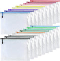 Oaimyy-18 Pcs-3"x 5"-Plastic Mesh Zipper Pouch Document Folders Bag Zipper Zip by Oaimyy