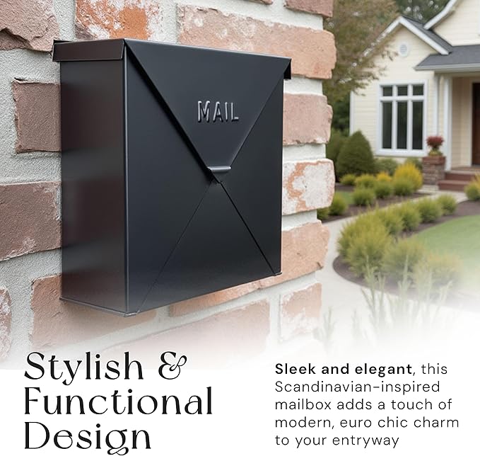 NACH Mailboxes for Outside Wall Mount, Waterproof Mailboxes for Outside - Image 2