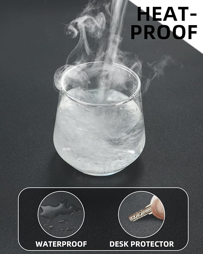 Non-Slip Desk Pad, Desk mat, Large Mouse Pad, Office Desk mat, Waterproof PU - Image 4