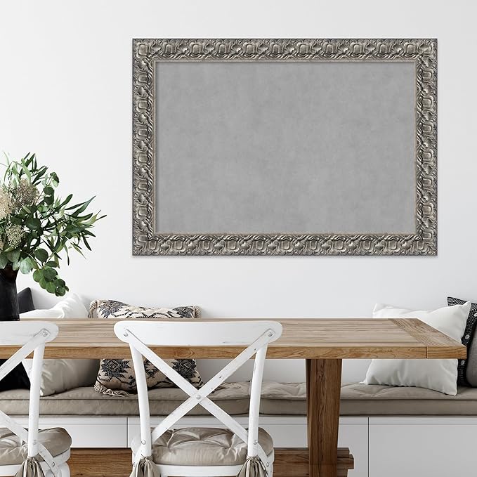 Amanti Art Silver Framed Magnetic Board 30x42 Large Vision Board - Image 5