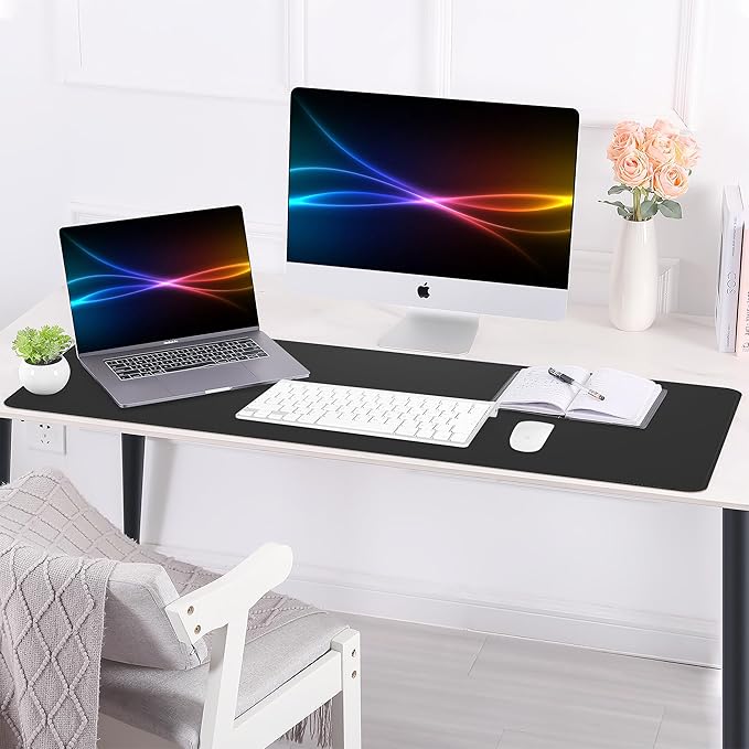 AFIING Leather Desk pad Protector, Large Non-Slip Office Desk Mat - Image 5