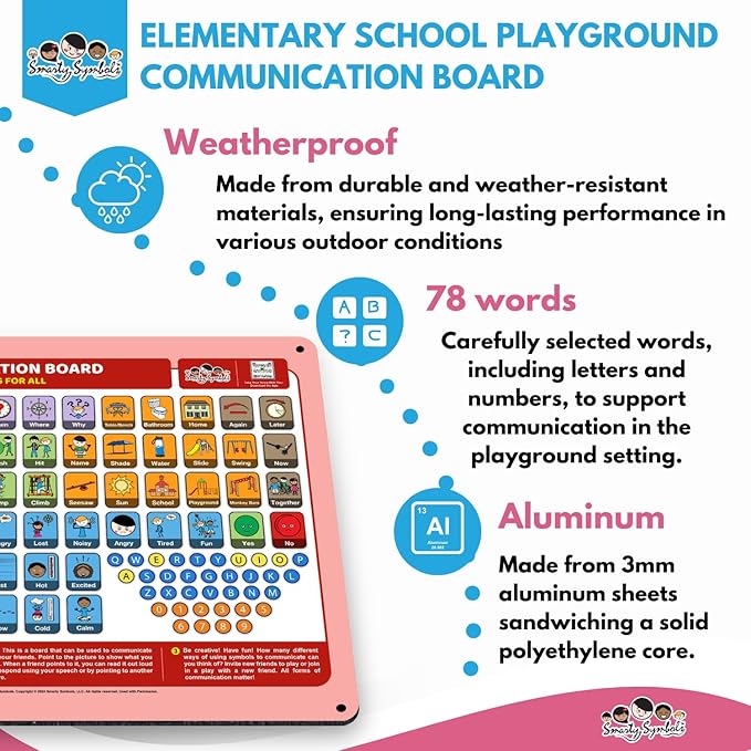 Weather-Proof Aluminum School Playground Communication Board - Image 7