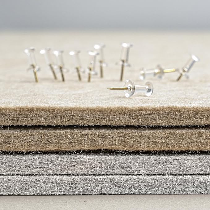Bulletin Board, 24 x 18 inches Felt Board Decorative Pin Board, Cork Board - Image 6