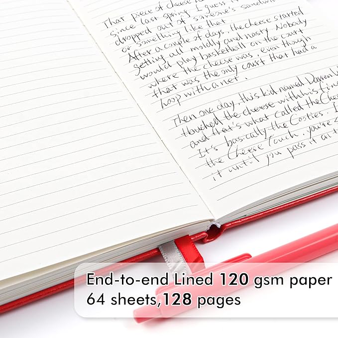 5 Pack Journal Notebook Bulk for School, Feela Hardcover Business Notebooks - Image 3