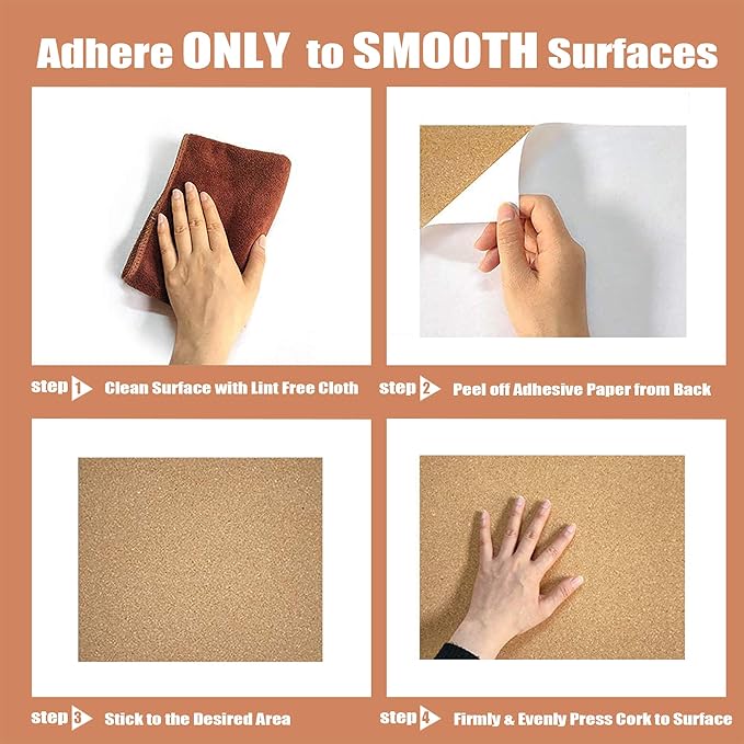 SUNGIFT Cork Board 12"x12" - Image 5